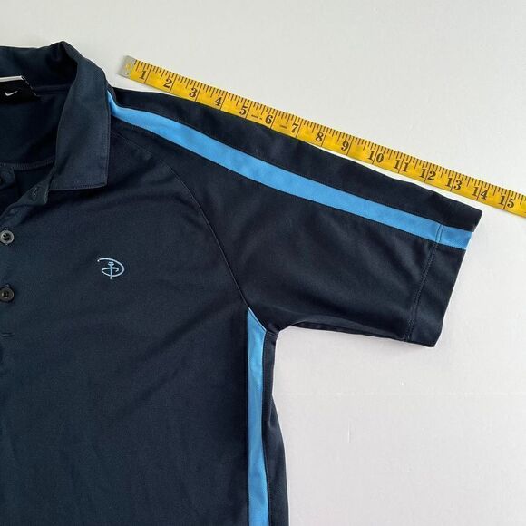 Disney Parks Nike Fit Dry Boys Short Sleeve Golf Polo Navy Blue Size Large 14-16 - Picture 7 of 11